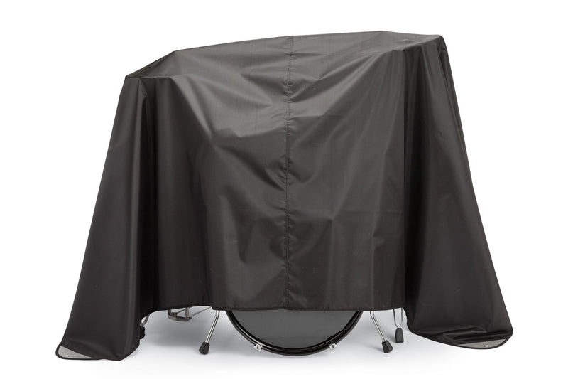 [AUSTRALIA] - Maloney StageGear Drum Set Dust Cover with Weighted Corners - Water Resistant Black Nylon Keeps it Free from Dust, Dirt, & Moisture; Silver Acrylic Coating Protects from Sun ( 80 x 108 inches) 63061 