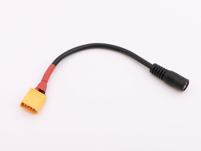 Amass XT60 Male Connector to DC 5.5mm/2.5mm Female Adapter Cable for RC FPV Power