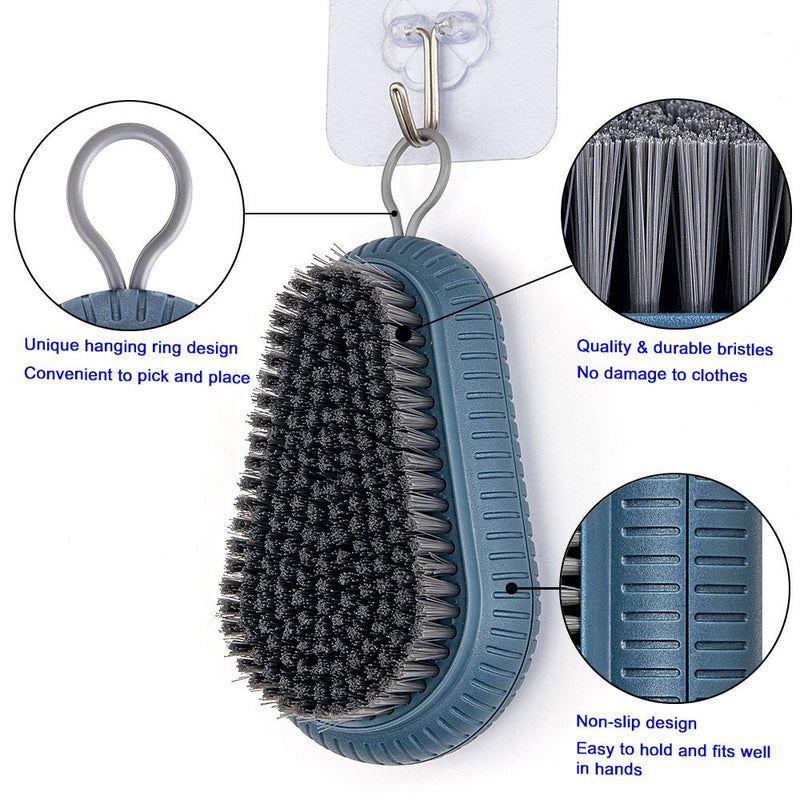 Scrub Brush, Laundry Cloth Shoe Cleaning Brush with Non-Slip Design, Quality Durable Soft Bristle Cleaning Brush for Bathtub, Tile, Sink, Curtain Tablecloth Cleaning Washing Brush