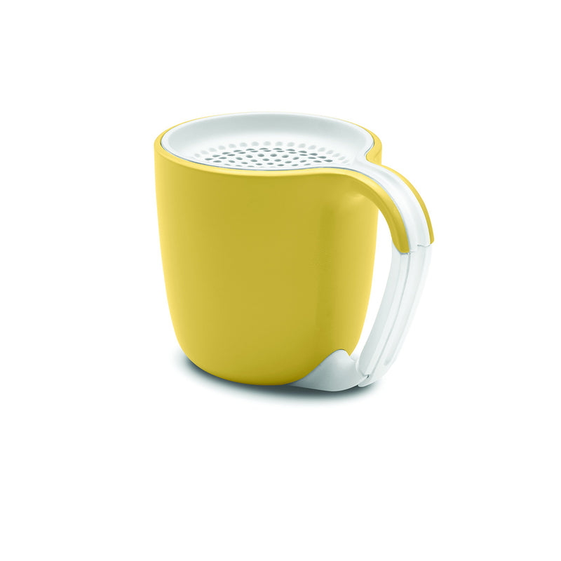 GEAR4 Espresso Small Coffee Cup Style Bluetooth Speaker with Carabineer Handle Clip (Yellow) Yellow