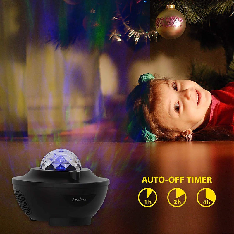 Star Projector Night Light Galaxy Projector for Bedroom - Starry Night Light Projector for Kids Adults with 10 Nature Sounds - Led Sky Projector with Bluetooth Music Speaker for Party