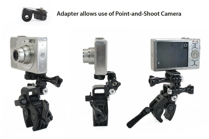 Action Mount - 3 pc Universal Conversion Adapter Set for Sony Cam, Xiaomi, or GoPro. Has Camera Screw (1/4-Inch 20), Easily Connect Action Camera to GoPro Style Accessories. (3pcs Camera Adapters)