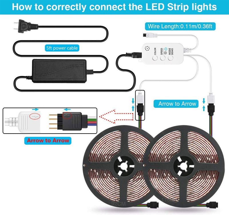 [AUSTRALIA] - LED Strip Lights with Timer Mode (Blue) Blue 