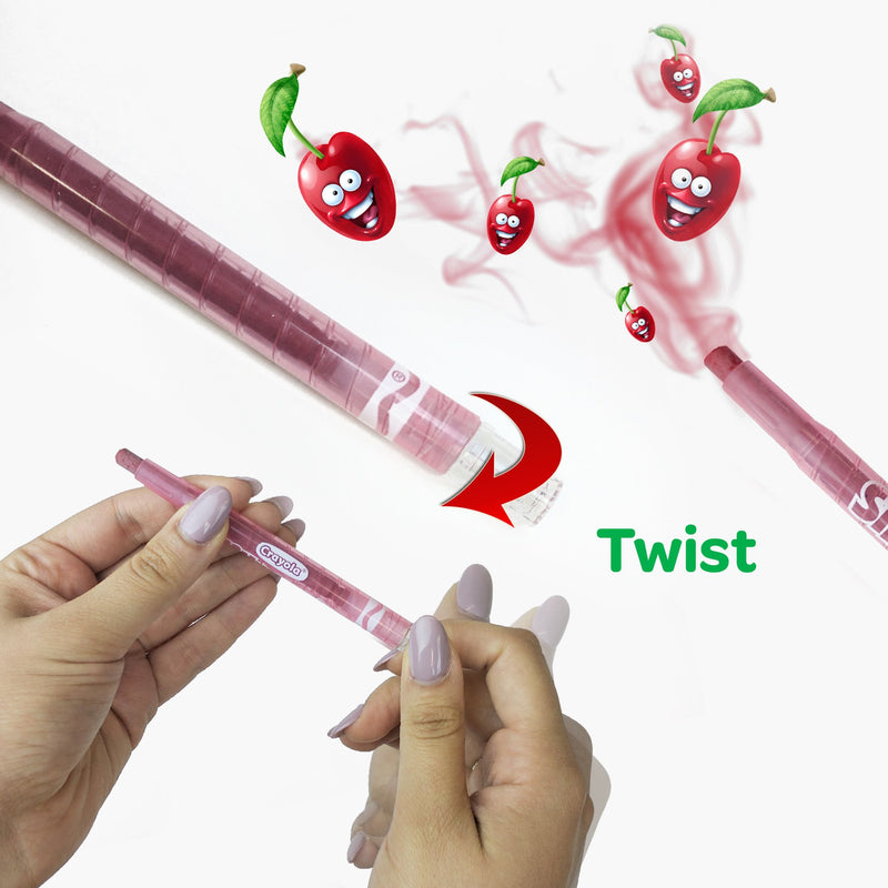 Crayola Silly Scents Twistables Crayons, Sweet Scented Crayons, 12 Count, Gift 15.49 x 12.44 x 1.27 cm