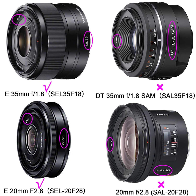 ULBTER 49mm Lens Cap Cover with Keeper for Sony E-Mount FE 50mm f/1.8,Sony E 55-210mm f/4.5-6.3 Lens,Sony E 35mm f/1.8,Sony E 20mm f/2.8 Lens for Sony Alpha a6600 a6500 a6400 a6300 a6100 a6000