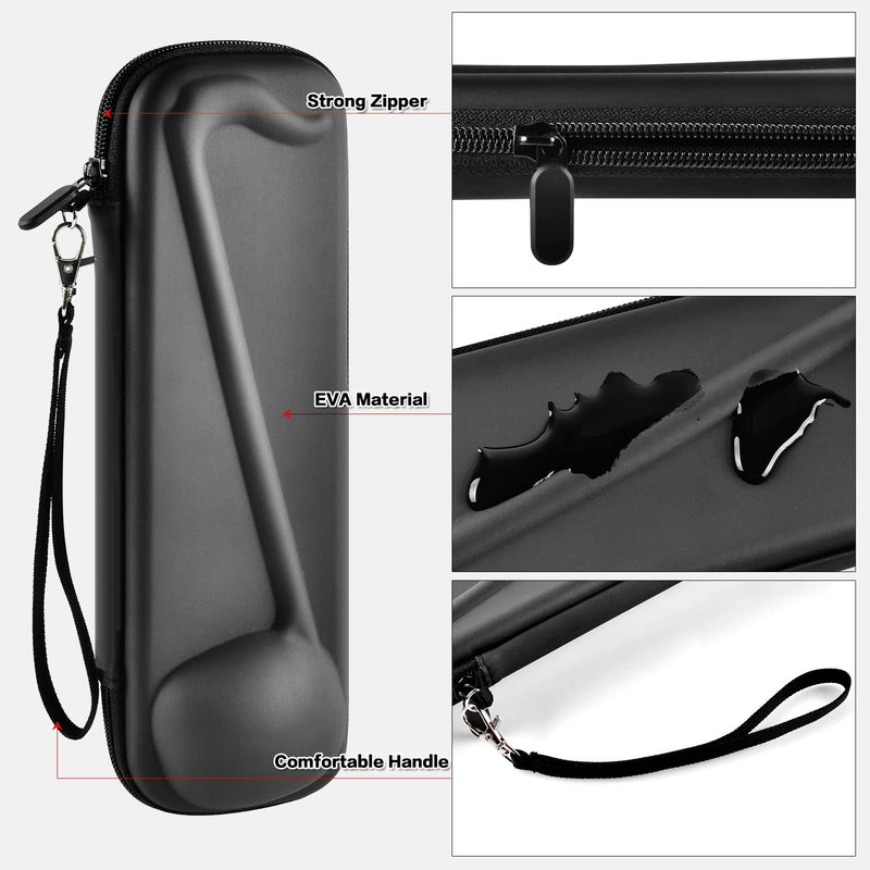 Case Compatible with Otamatone [English Edition] Japanese Electronic Musical Instrument Portable Synthesizer, Instrumental Music Toy Storage Holder for Otamatone Regular Size (Box Only) (Black) Black