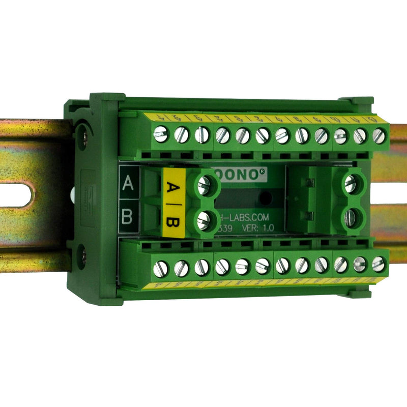 [AUSTRALIA] - OONO DIN Rail Mount 30A/300V 2x12 Position Screw Terminal Block Distribution Module. 