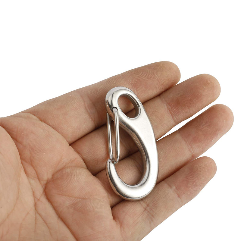 Artilife 2 Inch Marine Grade Stainless Steel 316 Spring Gate Snap Hook Clip Multifunctional Quick Link Clip