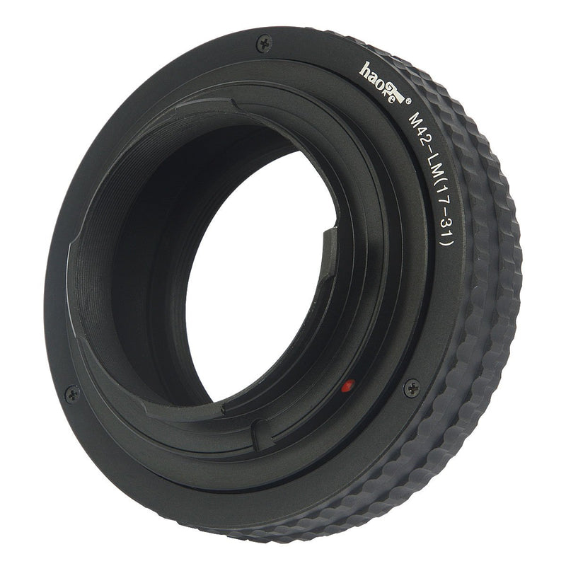 Haoge Macro Focus Lens Mount Adapter Built-in Focusing Helicoid for M42 42mm Screw Mount Lens to Leica M LM Mount Camera Such as M240, M262, M6, MP, M7, M8, M9, M9-P, M-E, M, M-P, M10, M-A 17mm-31mm