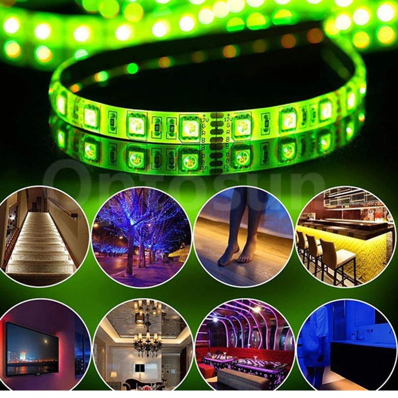 [AUSTRALIA] - LED Strip Lights 32.8ft, Thirty seven DAYS RGB LED Light Strips Music Sync, Bluetooth App Control with Remote, Color Changing LED Lights for Bedroom (32.8 ft) 32.8 ft 