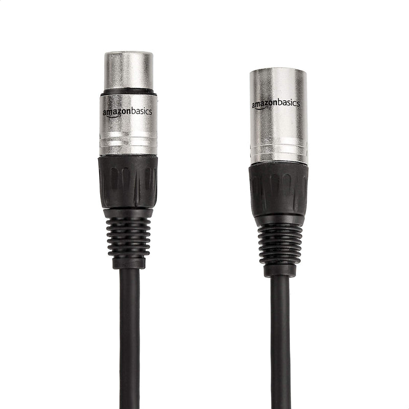 Amazon Basics XLR Male to Female Microphone Cable - 3 Feet, 2-Pack