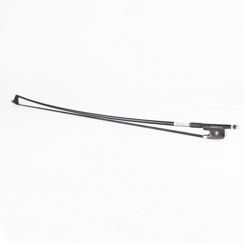 [AUSTRALIA] - VingoBow 3/4 Size Natural BLACK Mongolia Horsehair Carbon Fiber Cello Bow DEEP and POWERFUL Tone Nice Design Black Color Art No.100CB 