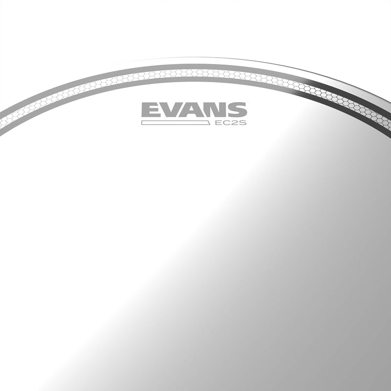 Evans EC2S Clear Rock Pack (10", 12", 16") with 14" HD Dry Snare Batter (EPP-EC2SHDD-R)