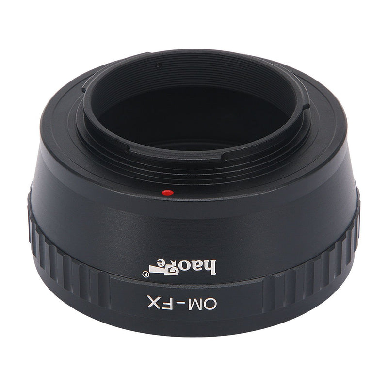 Haoge Manual Lens Mount Adapter for Olympus OM Zuiko Lens to Fujifilm Fuji X FX Mount Camera Such as X-A10 X-A20 X-E1 X-E2 X-E2s X-E3 X-H1 X-M1 X-Pro1 X-Pro2 X-T1 X-T2 X-T3 X-T10 X-T20 X-T30 X-T100