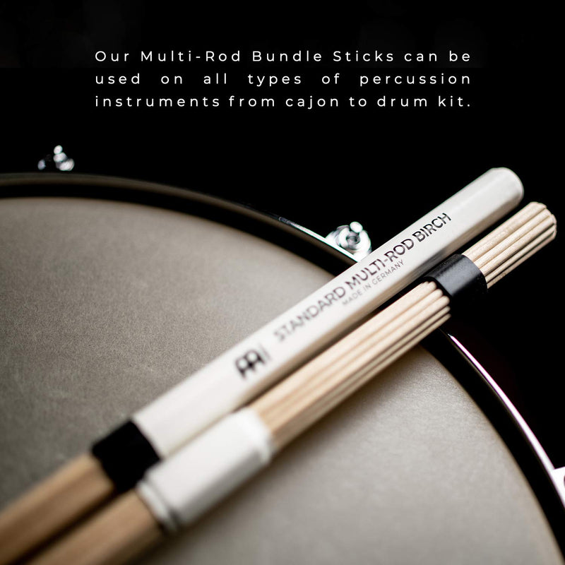 Meinl Stick & Brush Multi-Rod Bundle Sticks with Solid Birch Dowels and Adjustable Rings, Standard Size - MADE IN GERMANY (SB200)