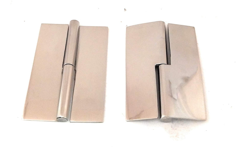 Ssiskcon 3 inch Weld on Hinge Lift Off Hinge Left Mirror Polished 32 Set of 2 Stainless Steel Hinges Pack 1