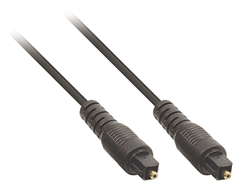 Valueline 1m Toslink Male to Male Digital Audio Cable - Black