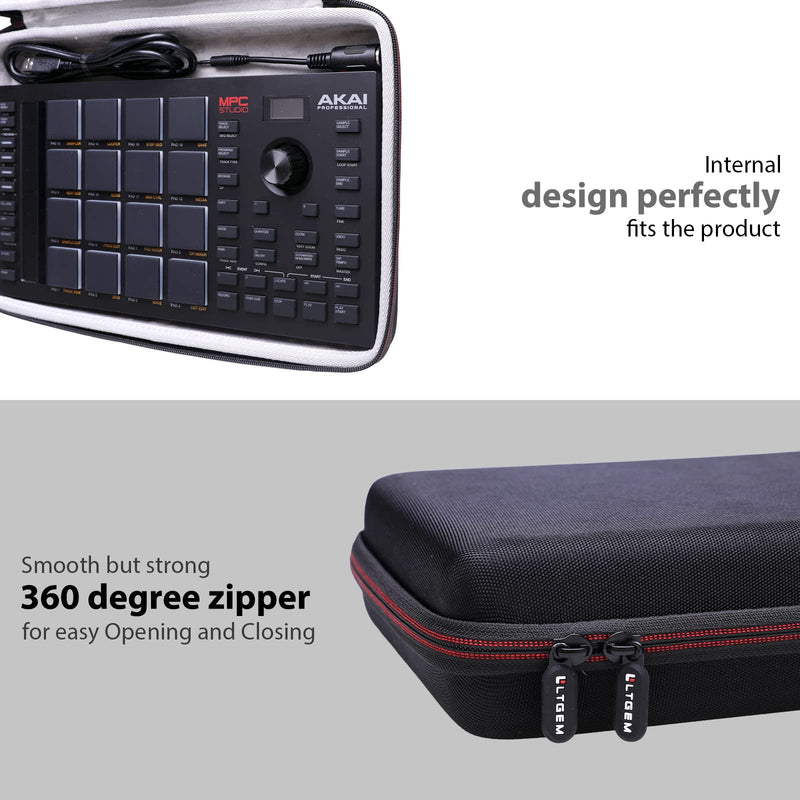 LTGEM EVA Hard Case for Akai Professional MPC Studio MIDI Controller Beat Maker - Travel Protective Carrying Storage Bag