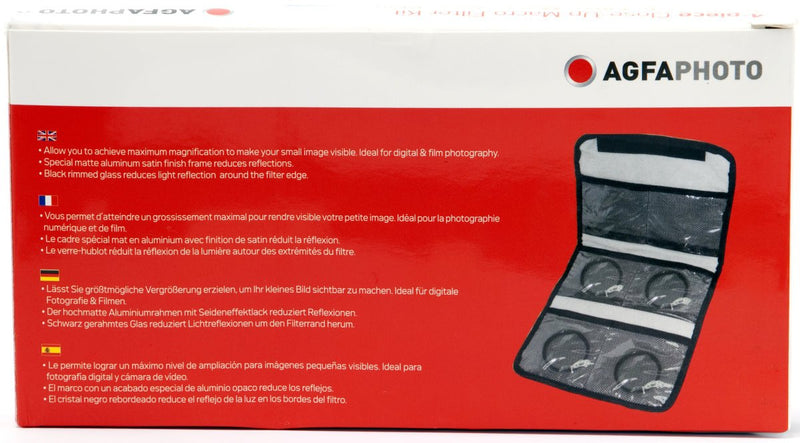 AGFA 4-Piece Close-Up Macro Multi Coated Filter Kit 72mm (+1+2+4+10) APCUF472 Multi Coated 72mm