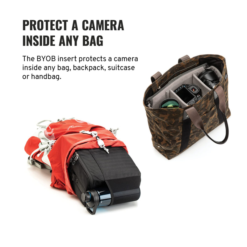 Tenba BYOB 13 Camera Insert - Turns any bag into a camera bag for DSLR and Mirrorless cameras and lenses – Blue (636-633)