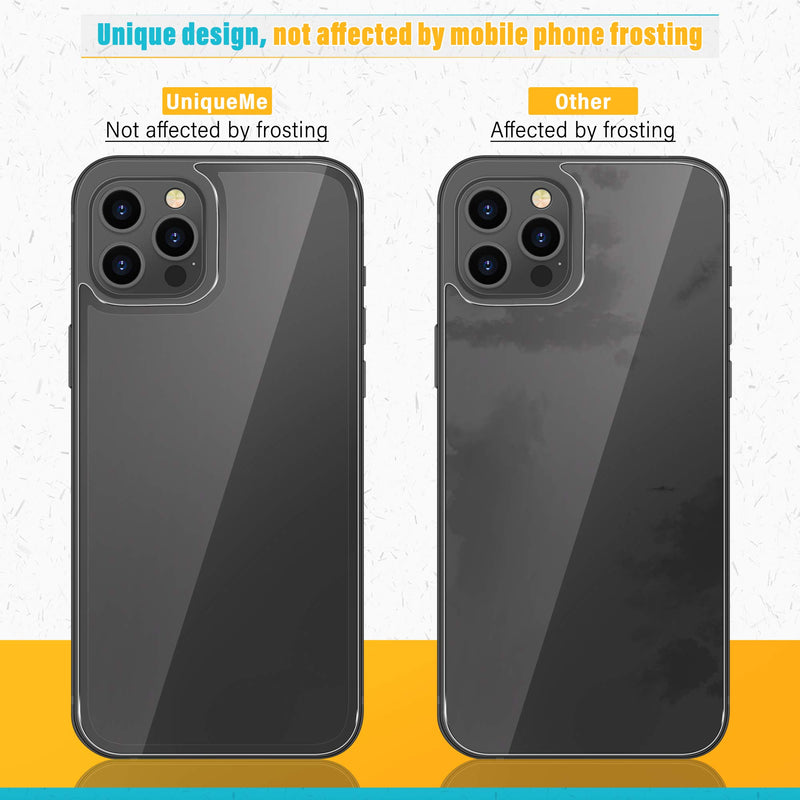 [2+2+1 Pack] UniqueMe Compatible with iPhone 12 Pro Max 6.7 inch Front and Back Screen Protector + Camera Lens Protector Tempered Glass Screen Protector【U-Shaped Cutout】【Not for iPhone 12 Pro】.