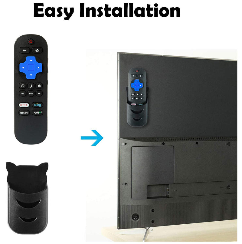 Bedycoon Remote Control Compatible with LC-RCRUS-17 Sharp roku TV LC-32LB481 LC-32LB481C LC-32LB481U LC-43LB481 LC-43LB481C LC-43LB481U LC-50LB481 LC-50LB481U with Remote Holder