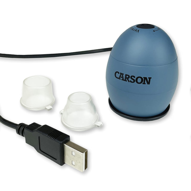 Carson zOrb USB Digital Computer Microscope with 81x Effective Magnification (Based on 32 inch Monitor), Surf Blue (MM-500)