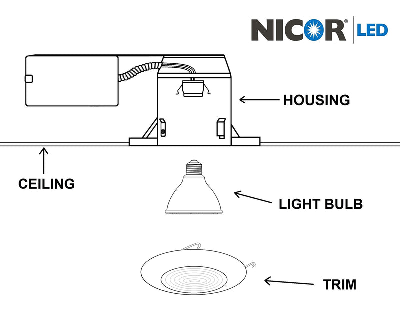 NICOR Lighting 6 inch Bronze Recessed Shower Trim with Glass Fresnel Lens (17502BZ)