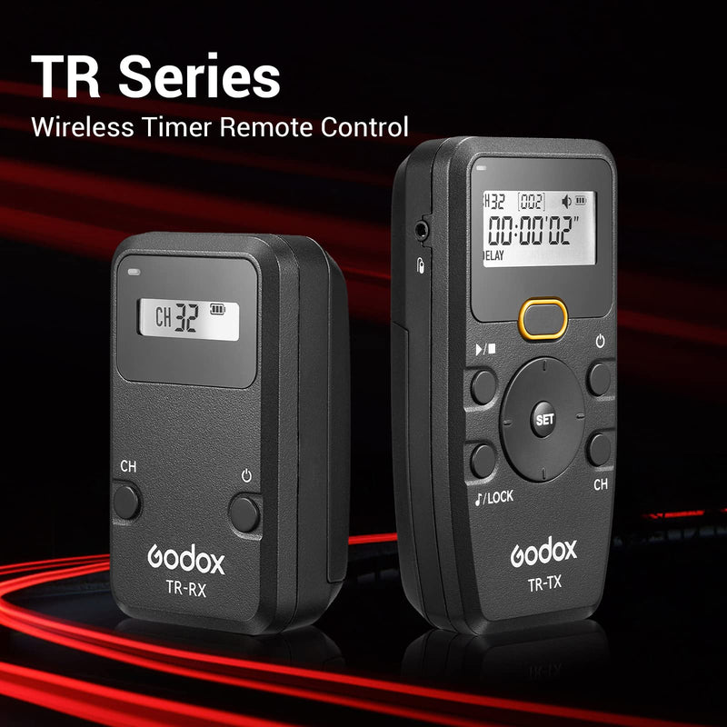 Godox TR-C1 TR-C3 Remote Shutter Release for Canon, Wireless Shutter Release Intervalometer Compatible for Canon R7 R6II R5 R RP 1Ds Mark III 5D Mark III 7D 6D 5D 90D 80D 70D 1200D G10 EOS M6 M6II M5