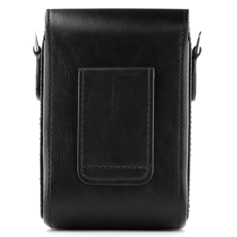 MegaGear Leather Camera Case with Strap Compatible with Nikon Coolpix A1000, A900 Black