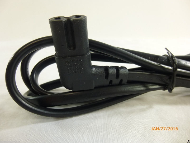 6 Ft foot USA 2 pin Male to 90 Degree Right Angled IEC 320 C7 AC Power Supply Cord cable For Samsung TV's