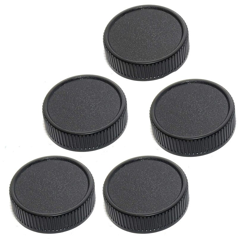 (5 Packs) Fotasy Lens Rear Caps for M42 42mm Screw Mount Lens, M42 Lens Cap, M42 Lens Rear Cap, 42mm Screw Mount Lens Cap, M42 End Cap, fits Pentax Takumar/MamiyaSekor/Helios M42 Lens, etc