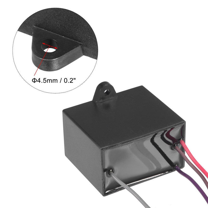 uxcell Ceiling Fan Capacitor CBB61 5/6.5/6.5uF 350V AC 4 Wires Metallized Polypropylene Film Capacitor 50x40x30mm for Electric Fan Pump Motor Generator
