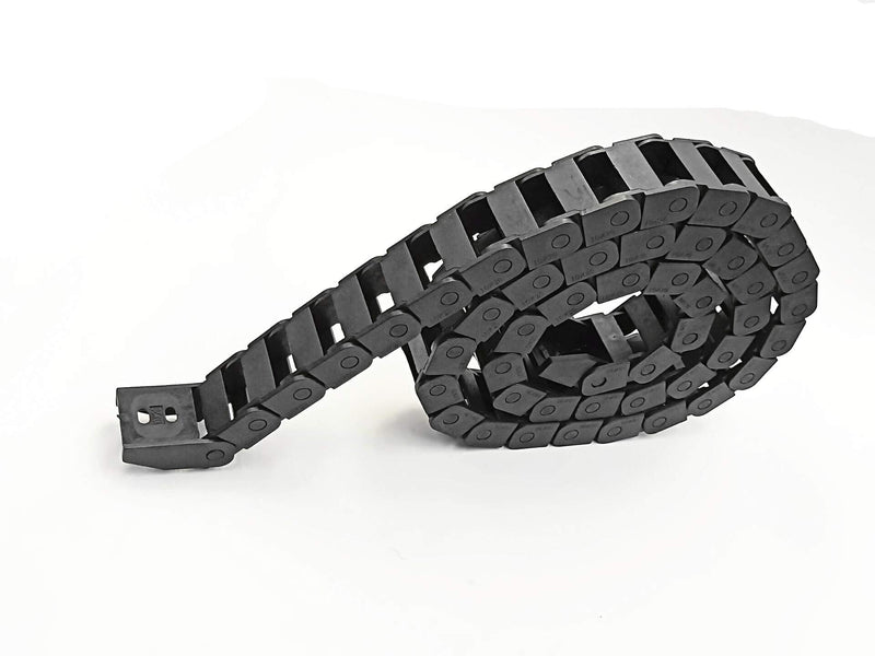 R18 10mm x 20mm?Inner Hinner W?Black Plastic Cable Wire Carrier Drag Chain 1M Length for CNC (Black-R18, 10X20) Black-R18