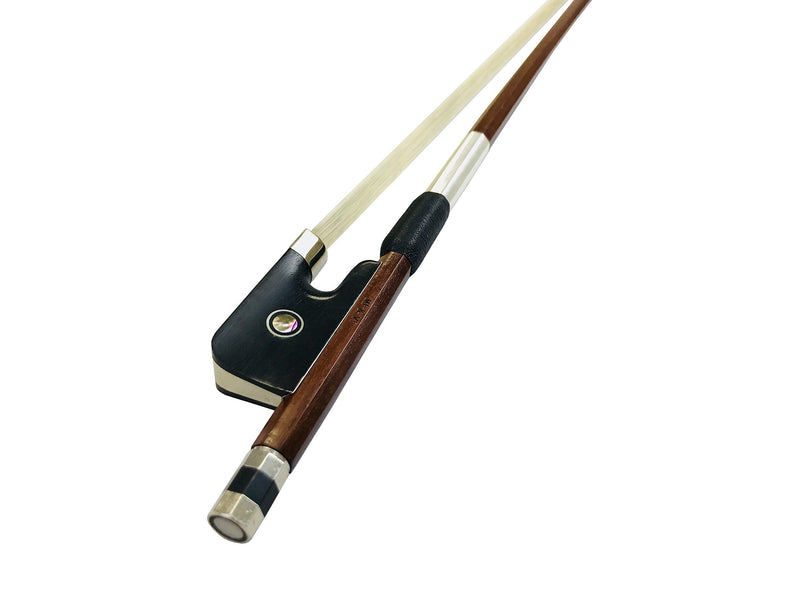 Classic Pernambuco Cello Bow 1/2 Size With FREE Rosin for Bow Hairs and Ebony Frog - Well Balanced - Light Weight - Real Mongolian Horse Hair (Cello 1/2) Cello 1/2