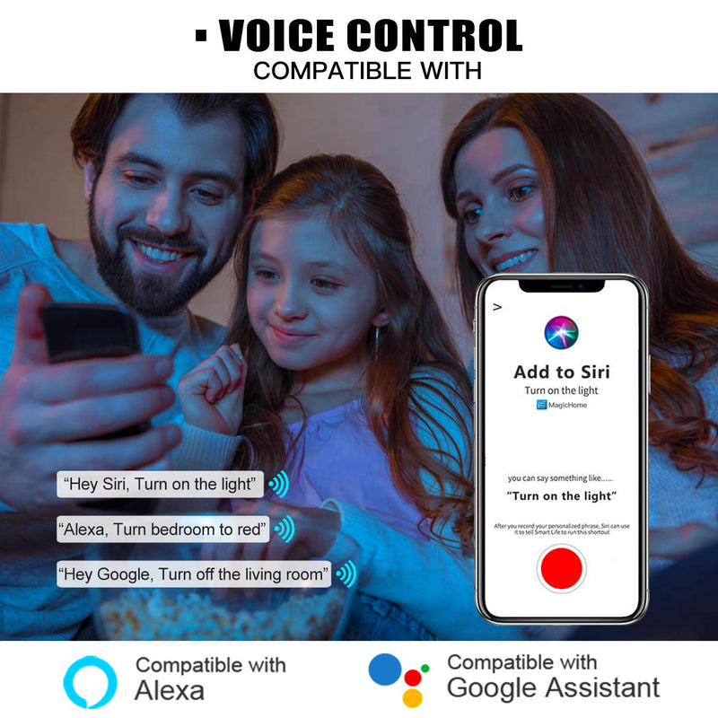 [AUSTRALIA] - HaoDeng WiFi Wireless LED Smart Controller Alexa Google Home IFTTT Compatible,Working with Android,iOS System,RGBW Strip Lights DC 12V 24V(No Power Adapter Included) 