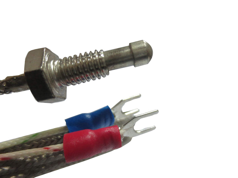 Meter Star M6 Screw Industrial Thermocouple Sensor K Type High Temperature 0-800 ° C Temperature Sensor,Thermometer Line (10M, WRNT Shielding Wire) 10M