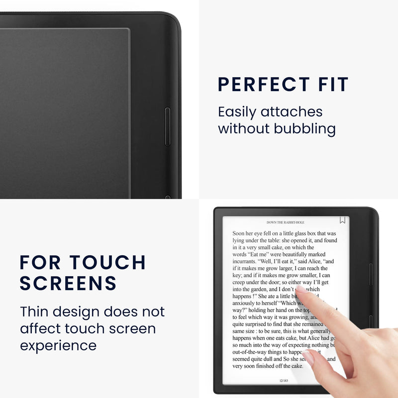 kwmobile Screen Protector Compatible with Kobo Sage - Screen Protector for eReader Pack with Matte Finish - Set of 2 2x