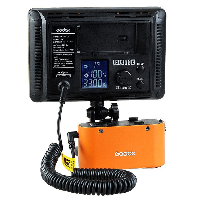 Fomito Godox PB LX PB960 PB820 Lithium Battery Pack Power Cable for Godox LED126 LED170 LED500 LED1000 LED Video Light, Witstro AD180 AD360 Speedlite