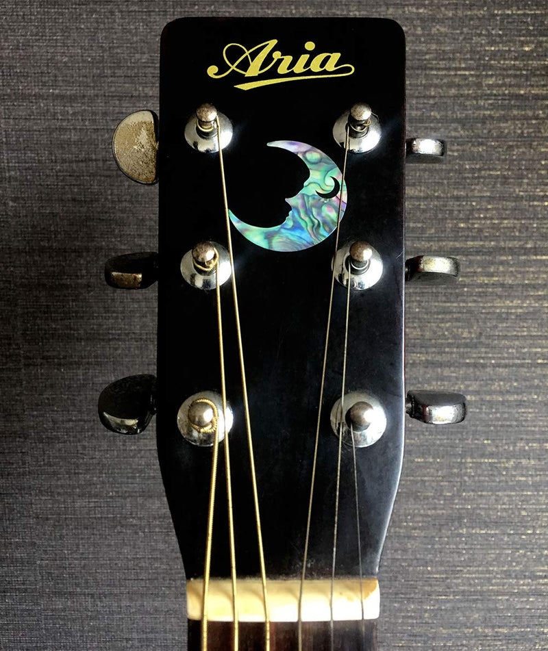 Crescent Moon SET Inlay Sticker Decals Guitar & Bass