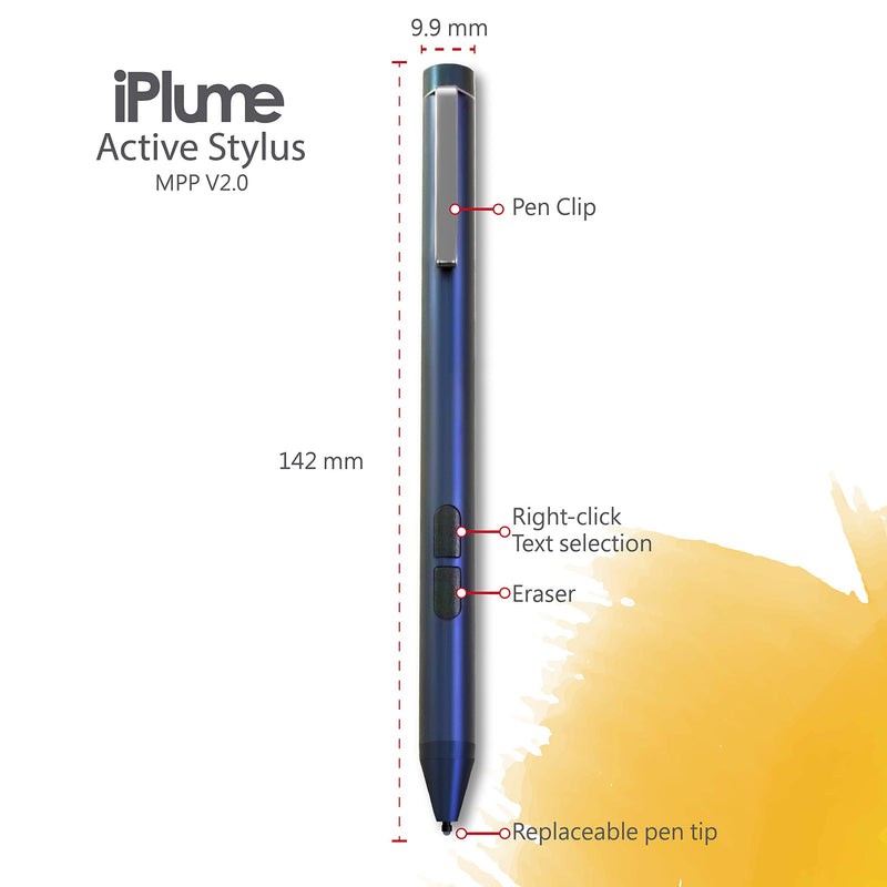 iPlume Stylus, MPP V2.0 for Surface Series and MPP Enabled Devices on Description, Not Compatible with Chrome OS Navy Blue