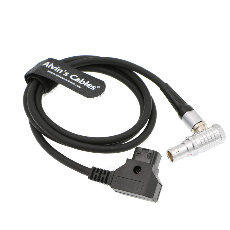Alvin's Cables Red Epic Scarlet Flexible Thin Power Cable D Tap to Right Angle 1B 6 Pin Female Right angle 6pin 39in