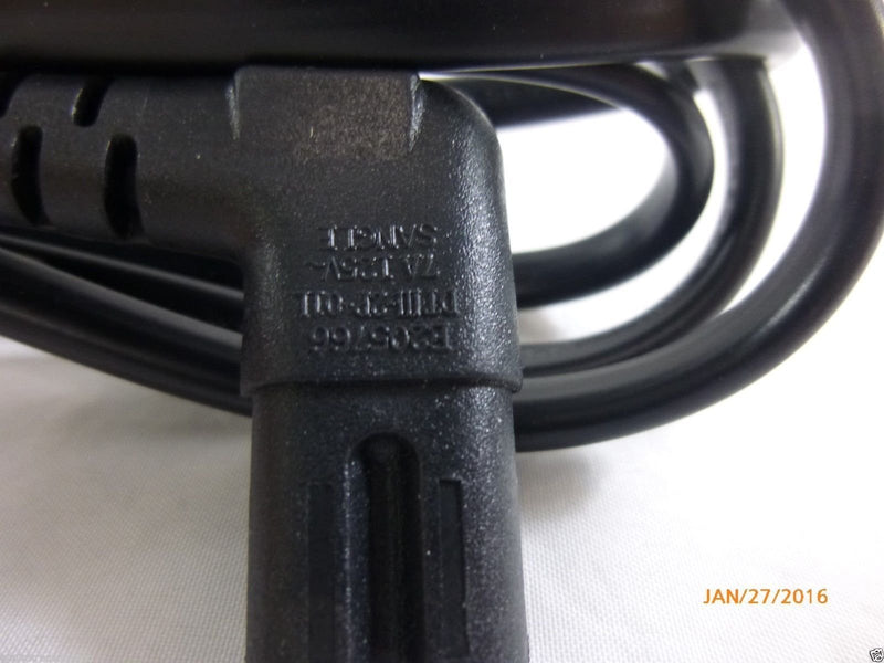 6 Ft foot USA 2 pin Male to 90 Degree Right Angled IEC 320 C7 AC Power Supply Cord cable For Samsung TV's