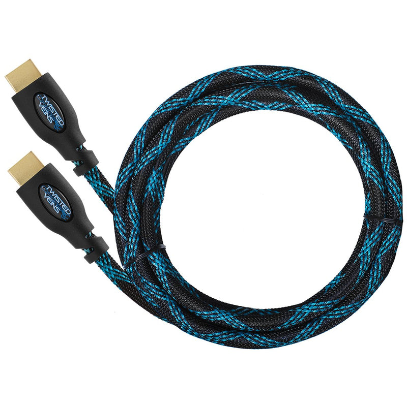 Twisted Veins HDMI Cable 6 ft, 3-Pack, Premium HDMI Cord Type High Speed with Ethernet, Supports HDMI 2.0b 4K 60hz HDR on Most Devices and May Only Support 4K 30hz on Some Devices 6 ft, 3 Pack
