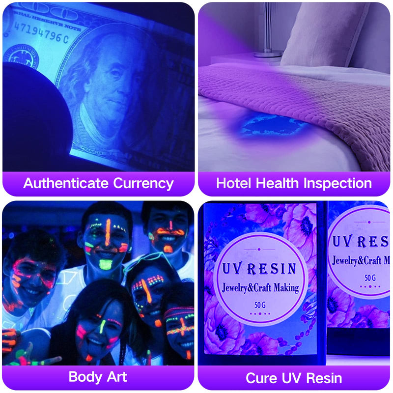 UV Flashlight Black light, Vansky 51 LED Blacklight Pet Urine Detector For Dog/Cat Urine,Dry Stains,Bed Bug, Matching with Pet Odor Eliminator