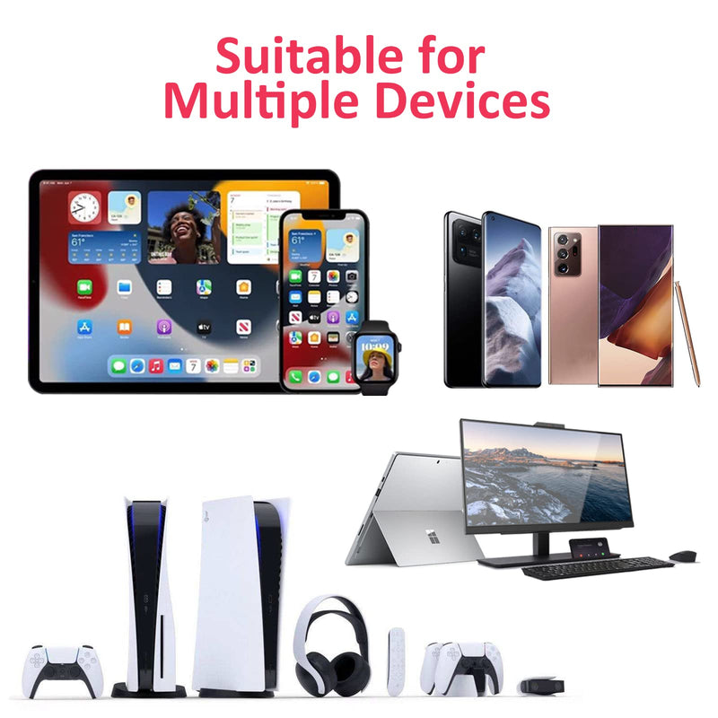 [AUSTRALIA] - Aisizon Wireless Clip Mic, Wireless Lavalier Microphones, Lapel Clip-on Microphone, for Smartphone, Laptop, Video Recording, Tiktok, Facebook Live, YouTube Live Stream black 