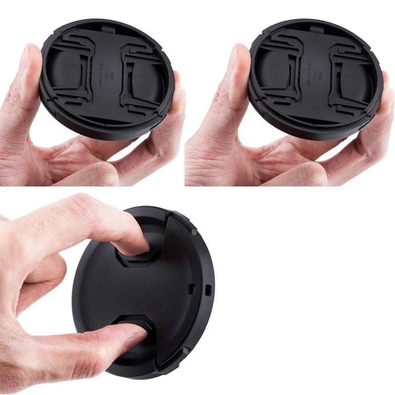 62mm Front Lens Cap Cover with Deluxe Cap Keeper for Nikon Z DX 50-250mm f4.5-6.3, Z 35mm f1.8 S, Sony E 10-18mm f4 OSS, Fuji Fujinon XF 23mm f1.4 R Lens and More Lenses with 62mm Filter Thread