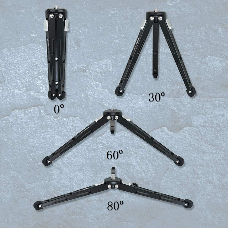 SIOTI Lightweight Tripod, Desktop Tabletop Tripod, Mini Tripod Stand, Mini Metal Stand for DSLR, Mirrorless Camera, Cellphone, Gopro, Projector, Webcam Matel Mini Tripod