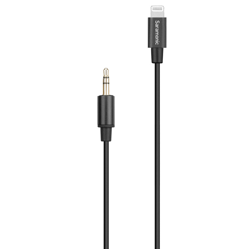 Saramonic 3.5mm TRS Male to Apple Lightning Connector Microphone & Audio Adapter Cable 9" (22.86cm) (SR-C2000) 3.5mm TRS M to Lightning