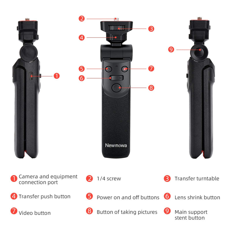 [AUSTRALIA] - Newmowa Mini Shooting Grip vlog Camera Grip for Sony Vlogger Grip for Sony ZV1 RX100 VII RX100M2 RX100M3 RX100M4 RX100M5 RX100M7 A6000 a6100 a6300 A6400 A6500 A6600 